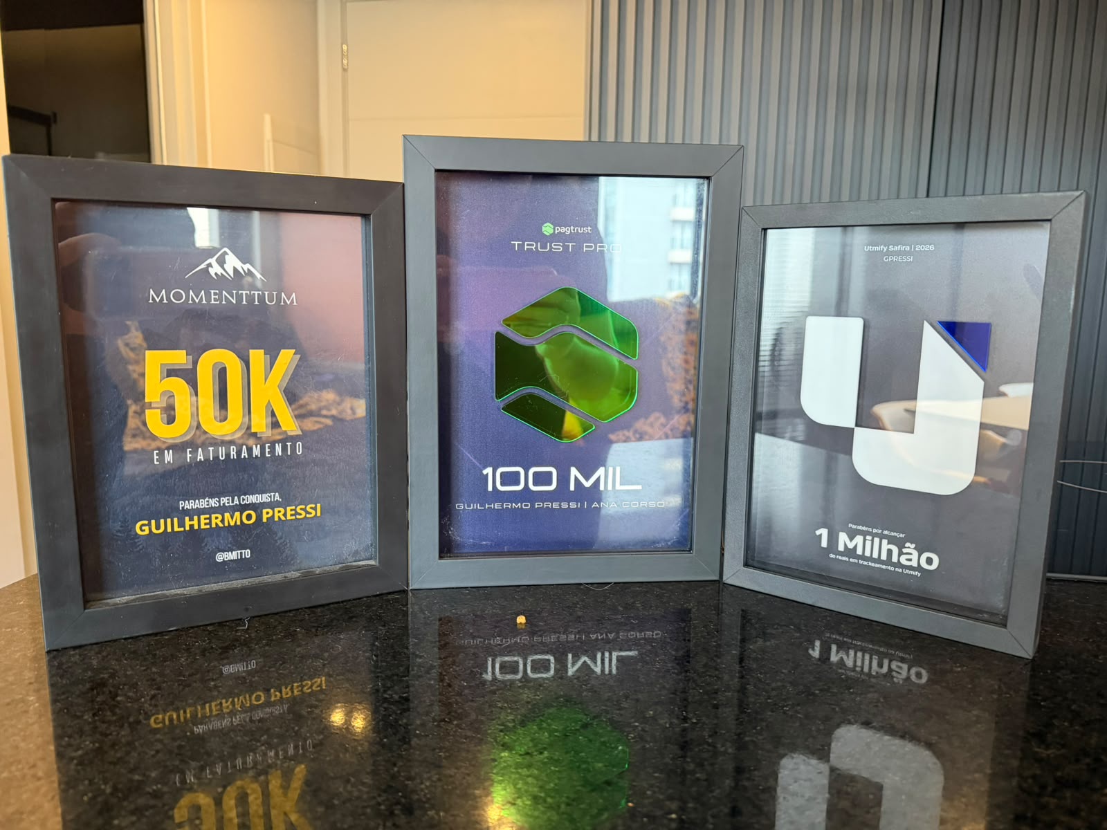 Premiação de Guilhermo no mercado digital